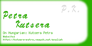 petra kutsera business card